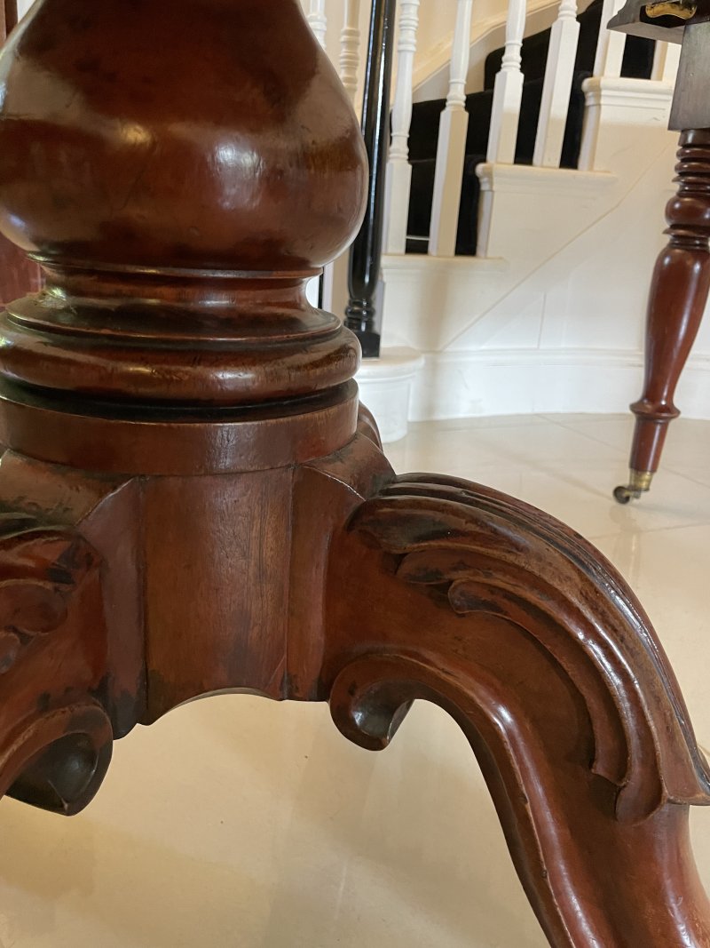 Rare Irish 12/14 Seater Metamorphic Antique Victorian Superb Quality Figured Mahogany Dining Table - Image 20